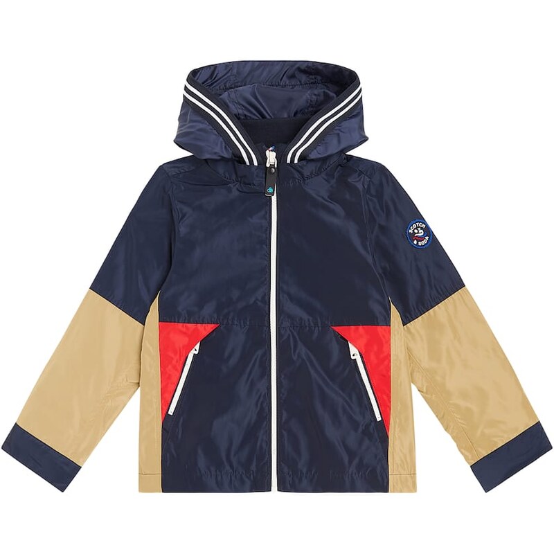 Scotch & Soda Kids Colorblocked technical jacket