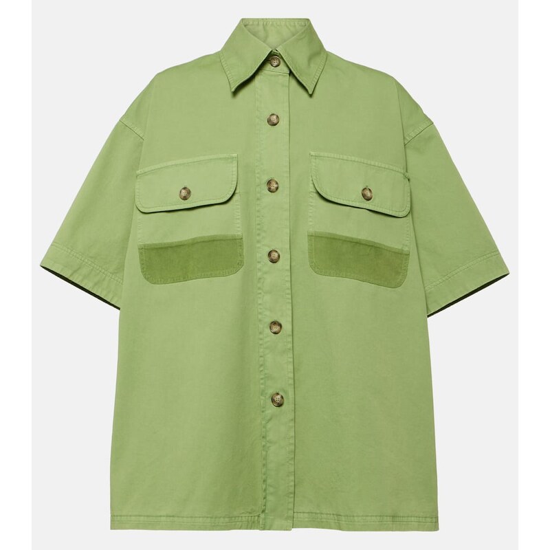 Stella McCartney Oversized cotton canvas shirt