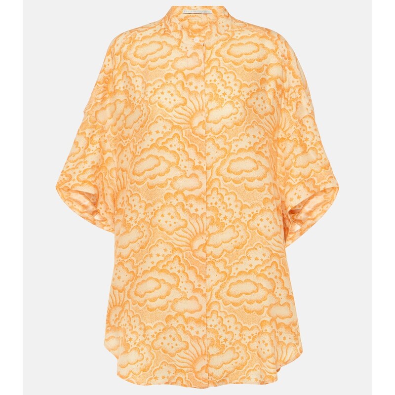 Stella McCartney Printed silk blouse