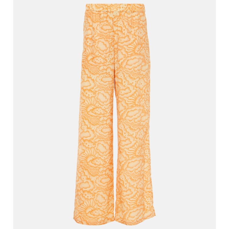 Stella McCartney Mid-rise silk pants