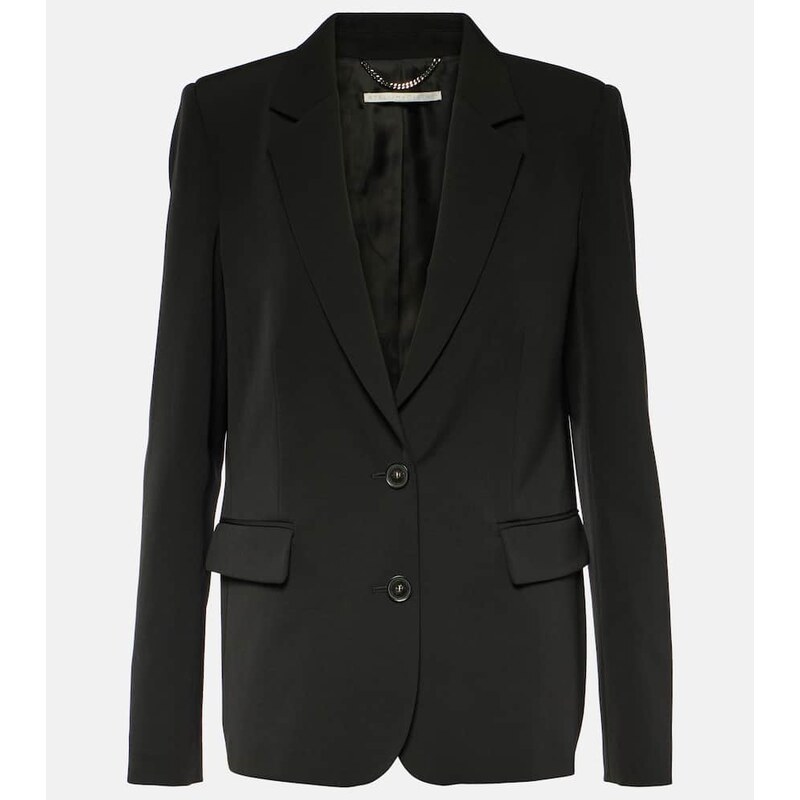 Stella McCartney Single-breasted wool blend blazer