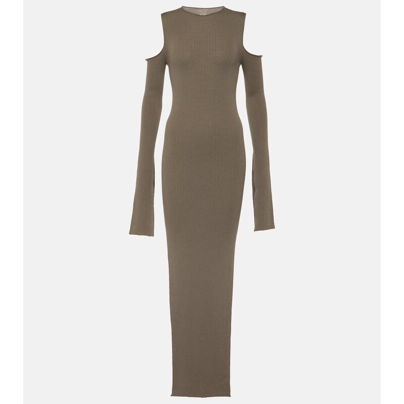 Rick Owens Cutout wool maxi dress