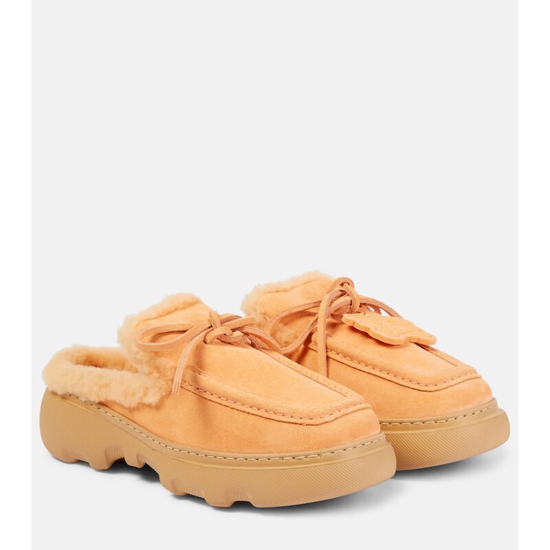 Burberry Stony suede mules