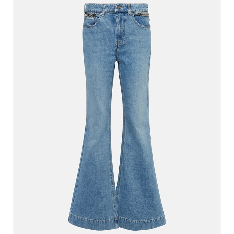 Stella McCartney High-rise flared jeans