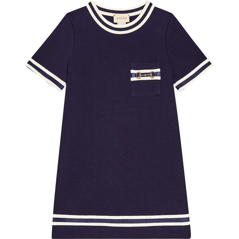 Gucci Kids Gucci Horsebit cotton jersey dress