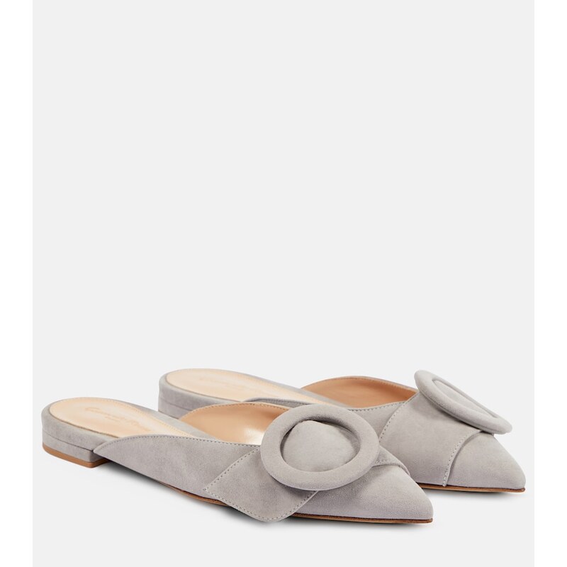 Gianvito Rossi Suede ballet flats