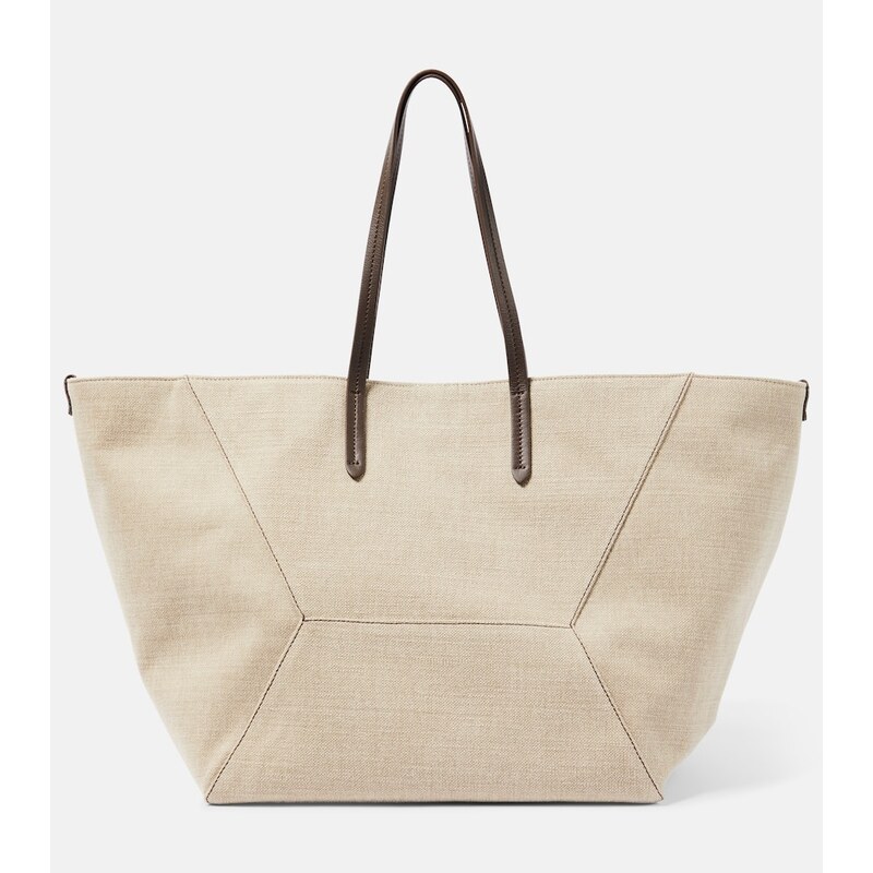 Brunello Cucinelli Large canvas tote bag
