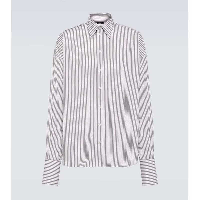 Dolce&Gabbana Striped cotton poplin shirt