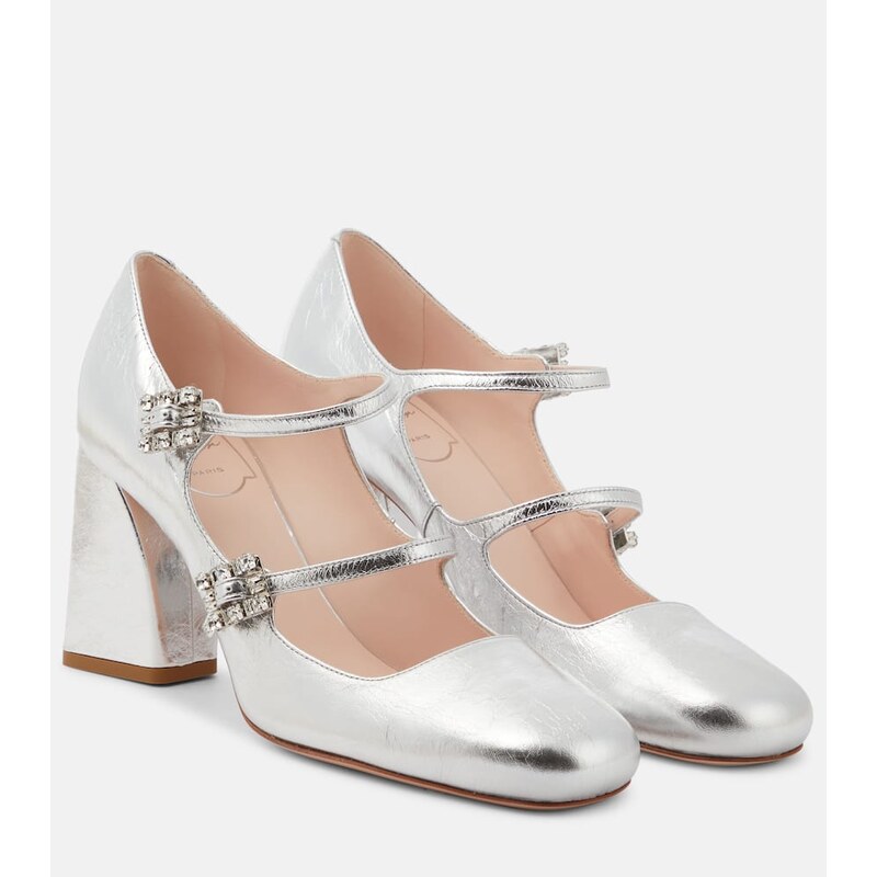 Roger Vivier Babies Mini TrÃ¨s Vivier leather pumps