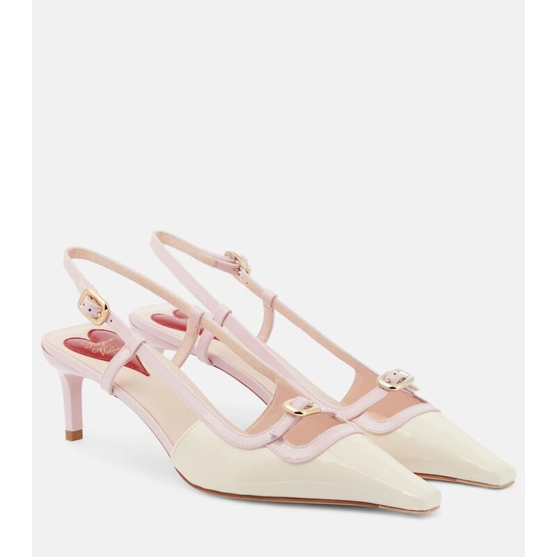 Roger Vivier Vivâ Canard leather slingback pumps