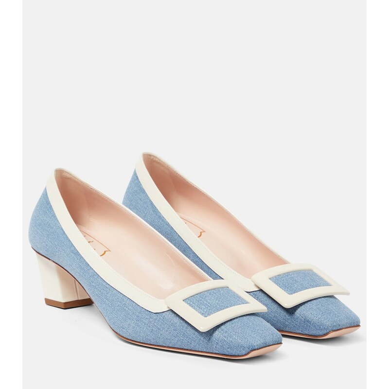 Roger Vivier Belle Vivier 45 canvas pumps