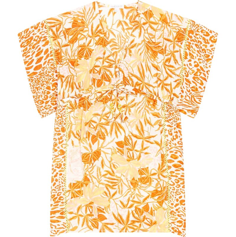 Poupette St Barth Kids Amaya floral kaftan