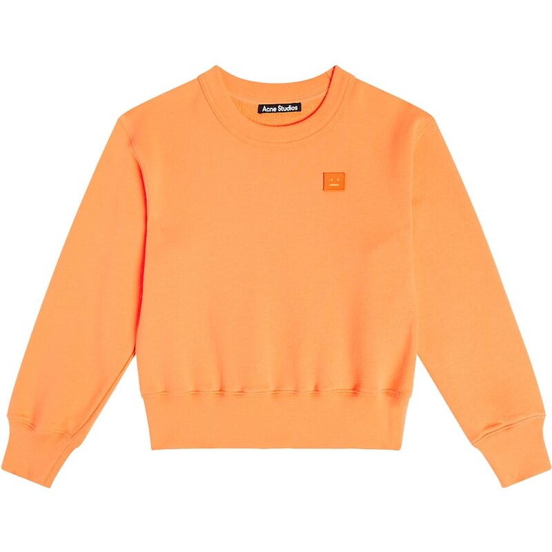 Acne Studios Kids Face Logo cotton jersey sweatshirt