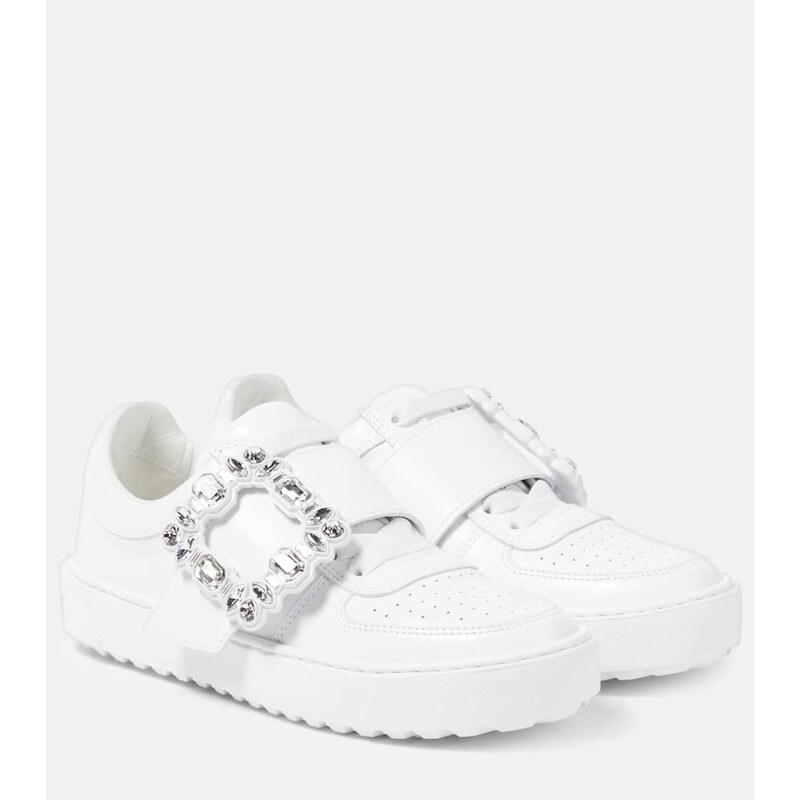 Roger Vivier Very Vivier embellished leather sneakers