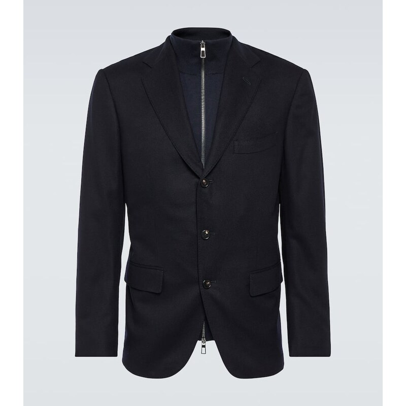 Loro Piana Cashmere blejzra barvy modré navy