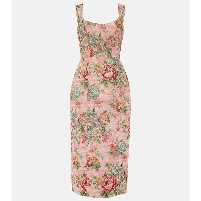 Markarian Floral bustier midi dress