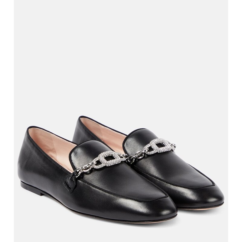 Roger Vivier Embellished leather loafers