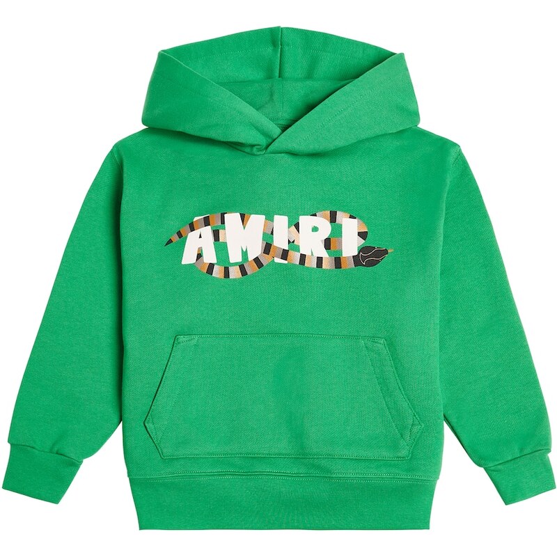 Amiri Kids Logo cotton jersey hoodie