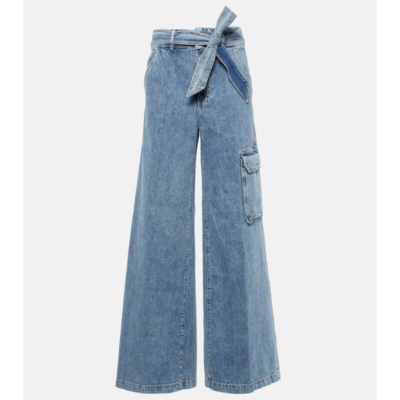Veronica Beard Belisa high-rise cargo jeans