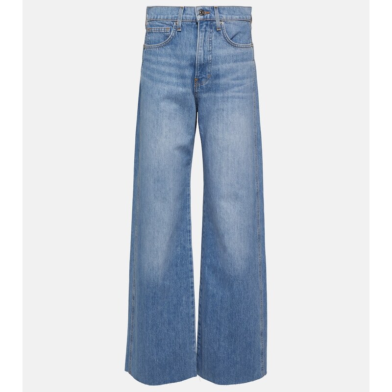 Veronica Beard Taylor high-rise wide-leg jeans