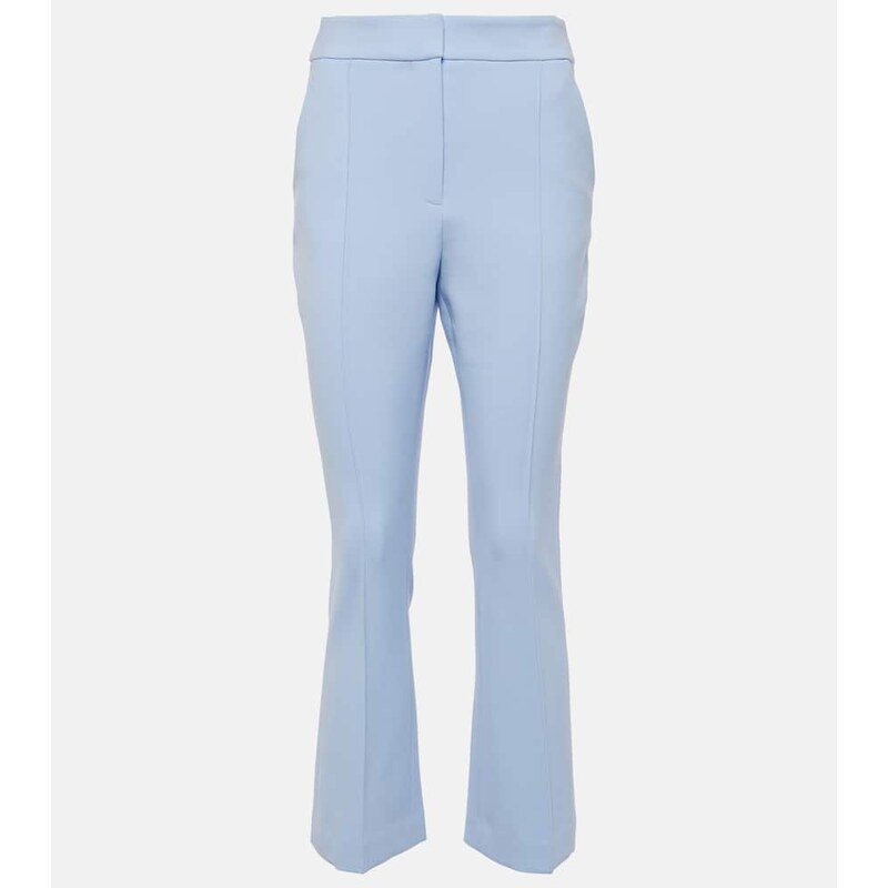 Veronica Beard Tani cropped high-rise flared pants