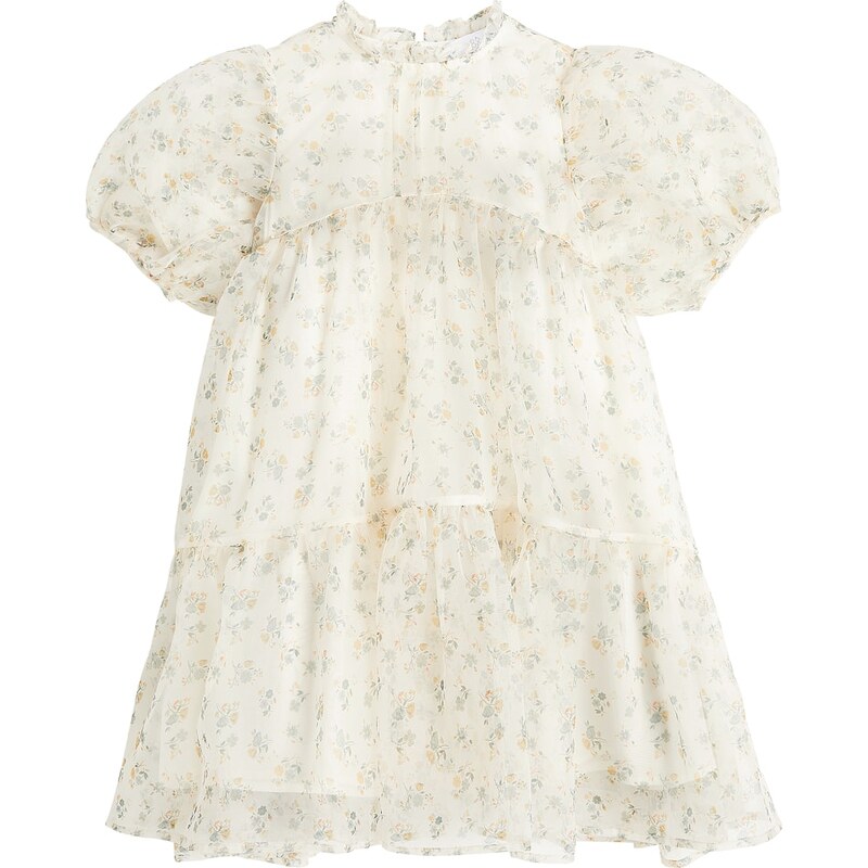 Cera Una Volta Paola floral tiered dress