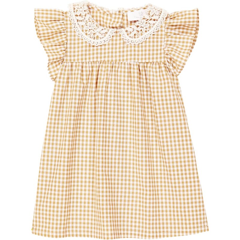 Cera Una Volta Baby Franca checked cotton dress