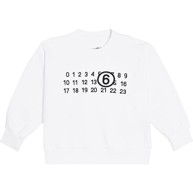 MM6 Maison Margiela Kids Logo cotton jersey sweatshirt