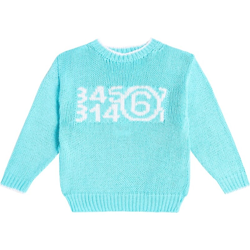 MM6 Maison Margiela Kids Logo cotton-blend sweater