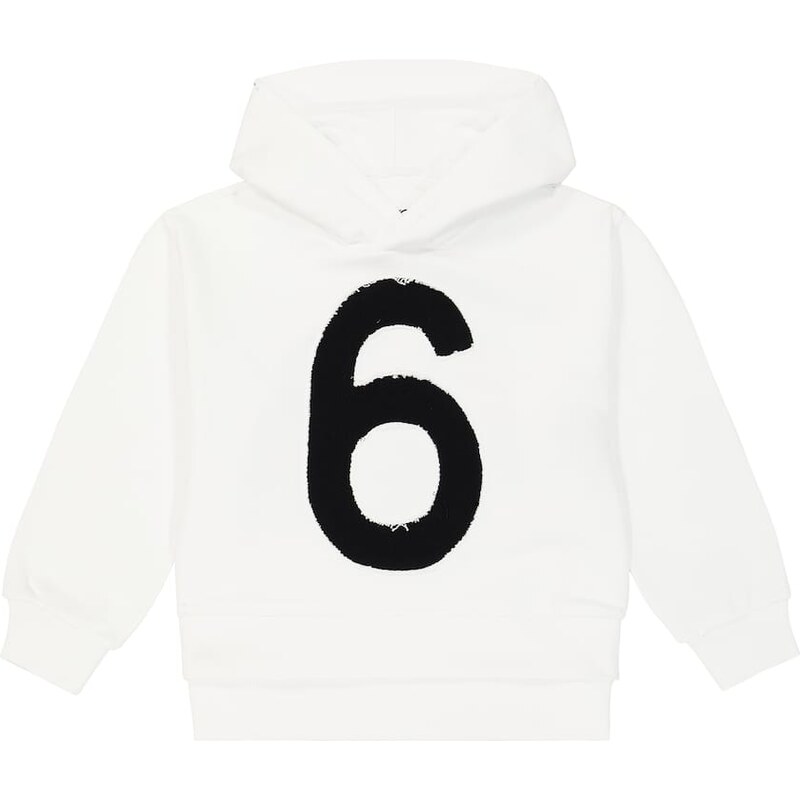 MM6 Maison Margiela Kids Logo cotton jersey hoodie