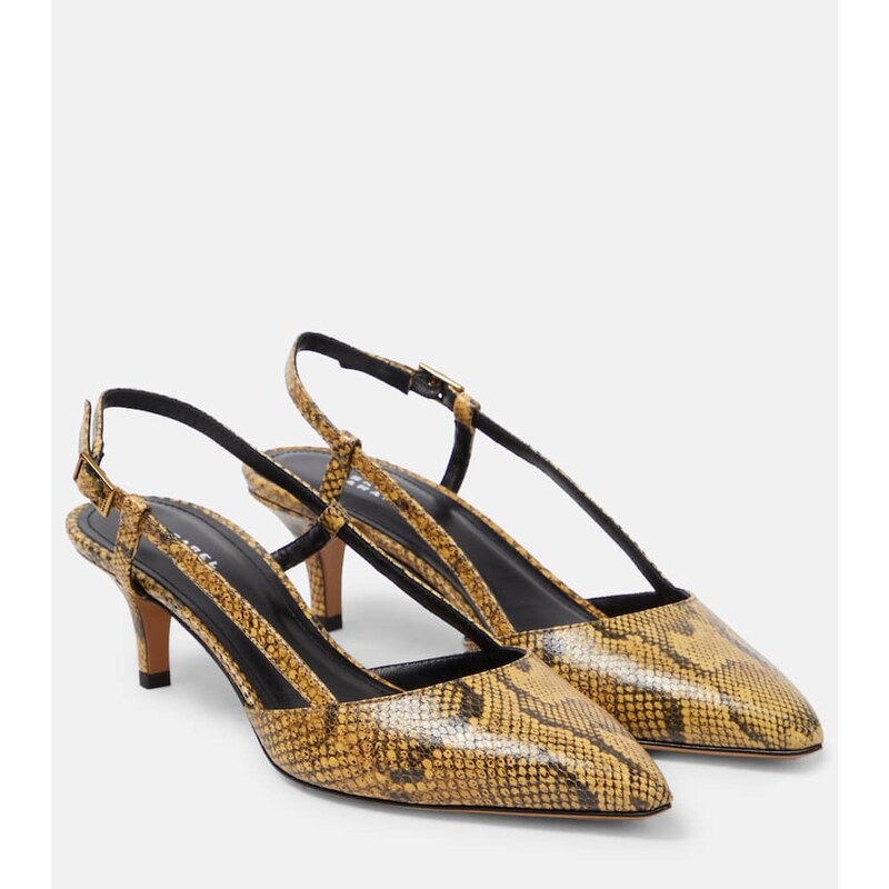 Isabel Marant Pilia leather slingback pumps