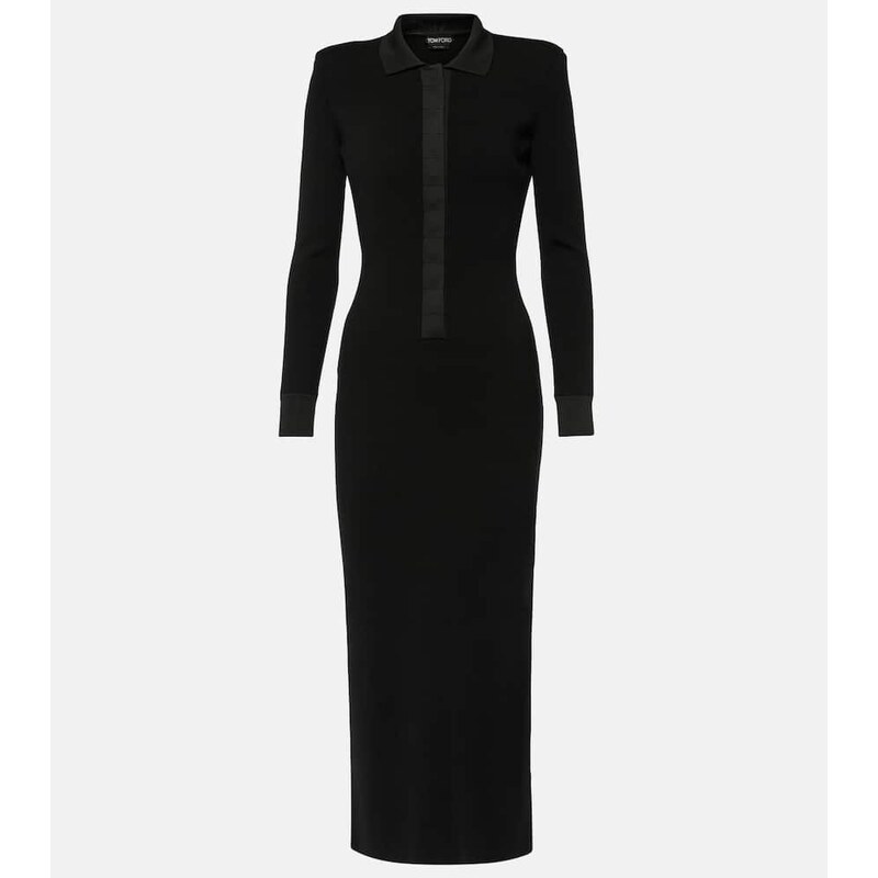 Tom Ford Wool and silk-blend maxi dress