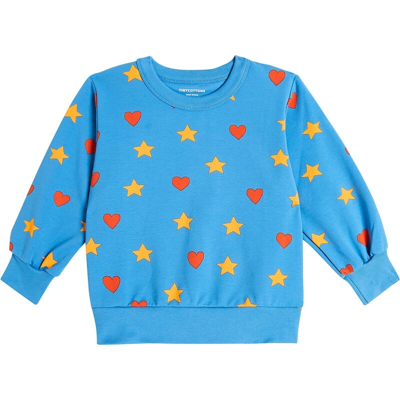 Tinycottons Printed cotton-blend jersey sweatshirt