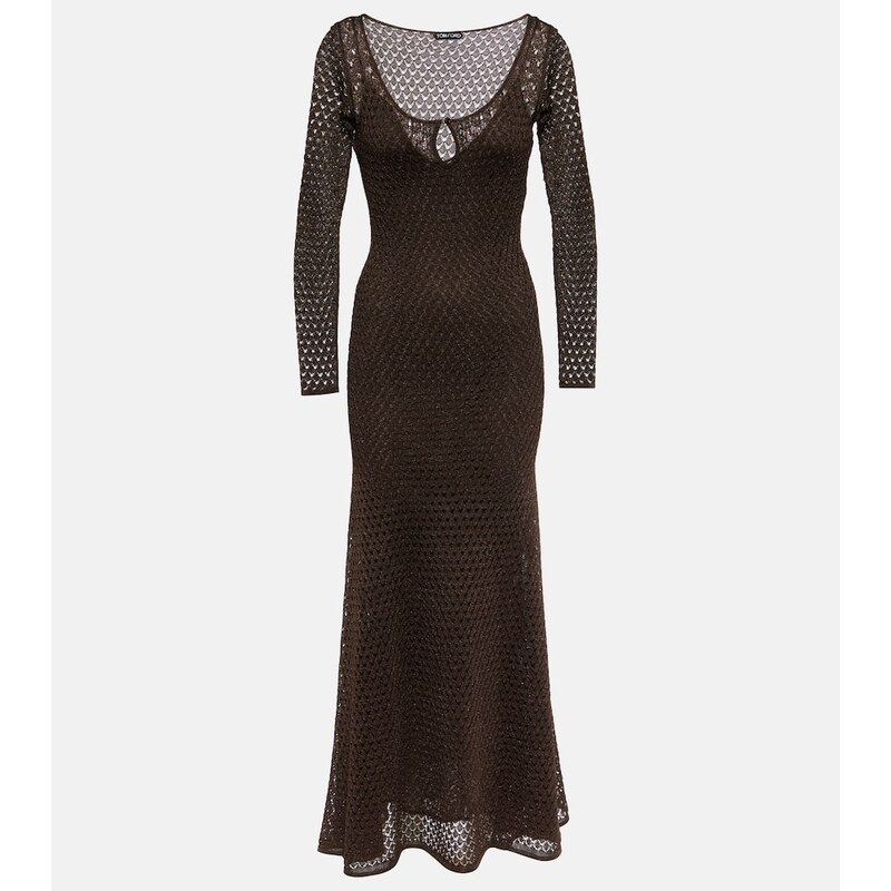 Tom Ford LurexÂ maxi dress