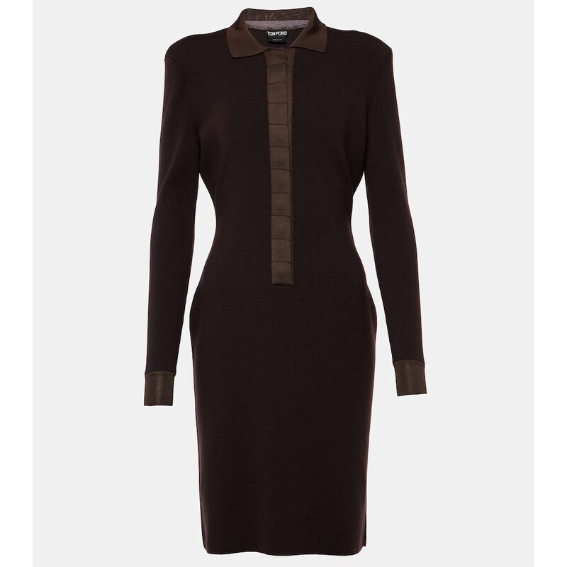 Tom Ford Wool and silk-blend minidress