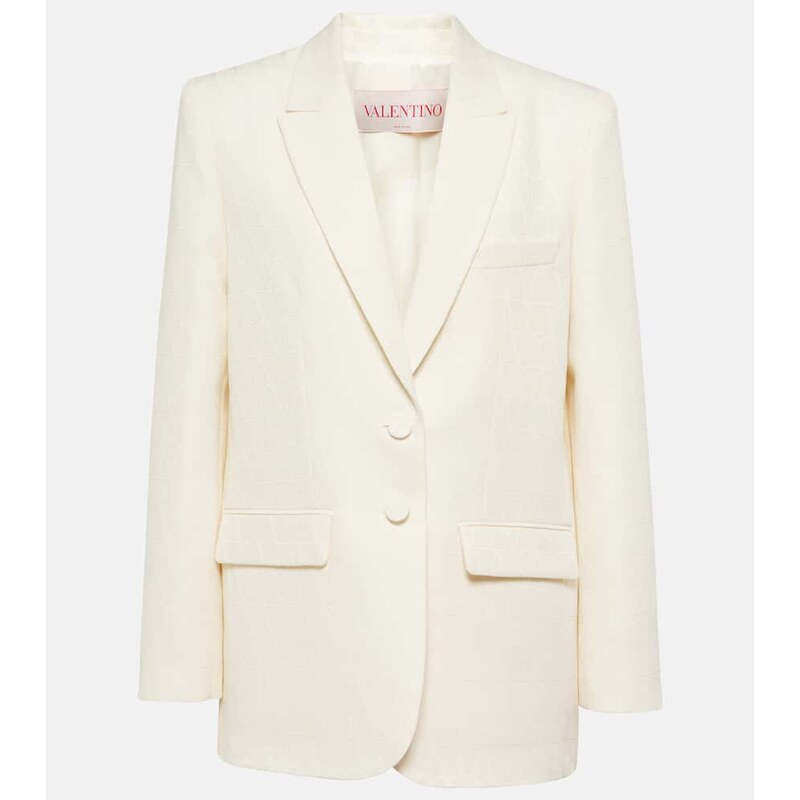 Valentino Toile Iconographe CrÃªpe Couture blazer