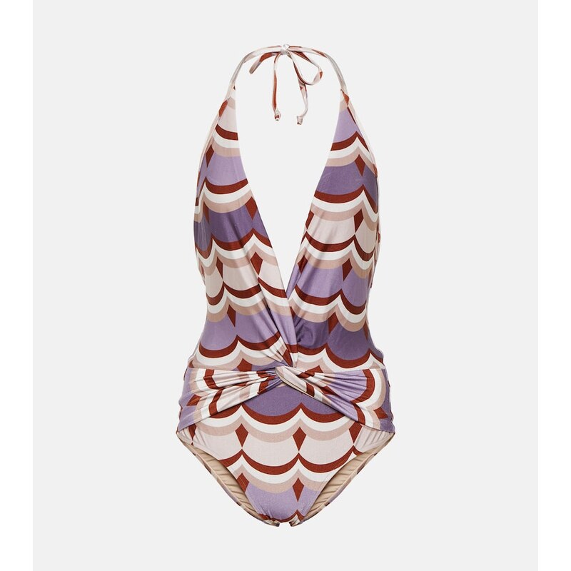 Adriana Degreas Vintage Waves printed swimsuit