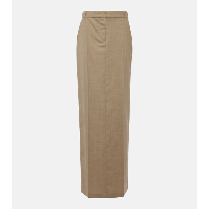 Max Mara Circe virgin wool maxi skirt