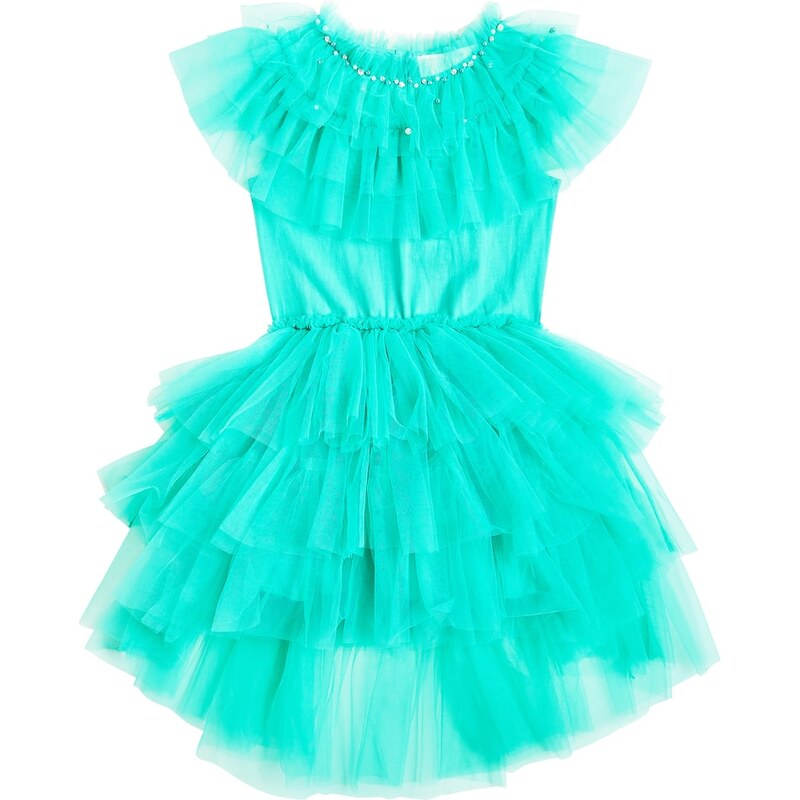 Tutu Du Monde Watercolour ruffled tulle dress