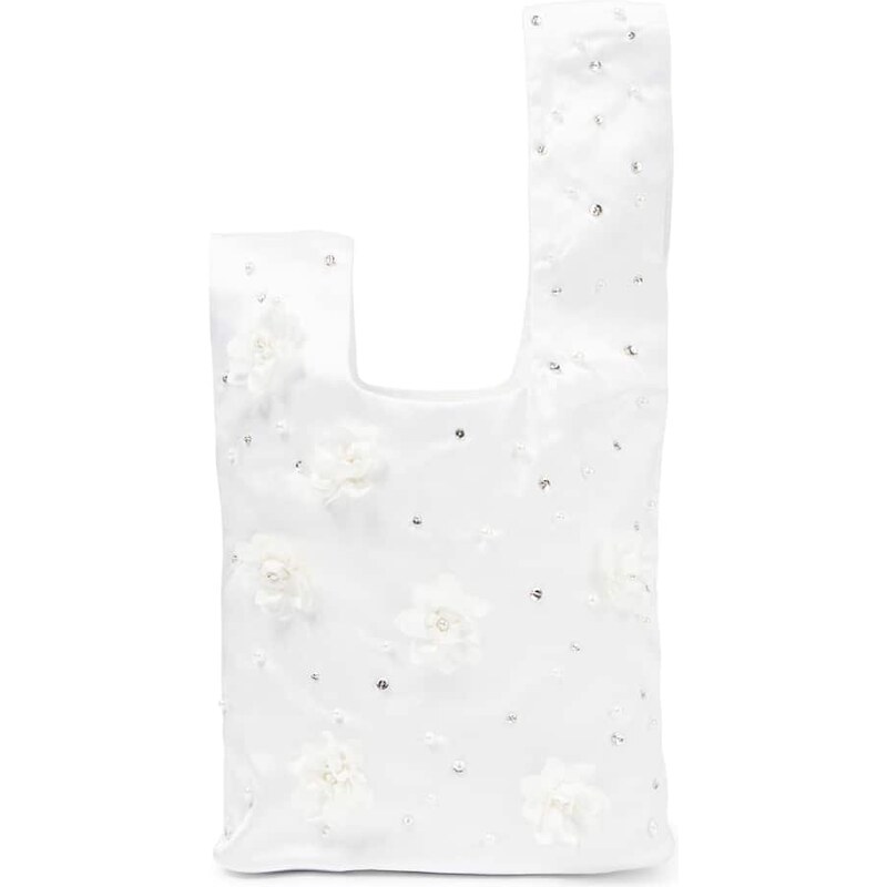 Tutu Du Monde Assemblage embellished silk satin clutch