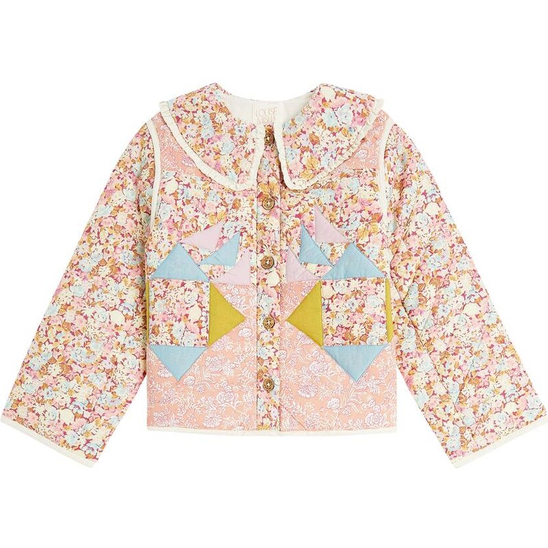Louise Misha Niagara floral patchwork cotton jacket