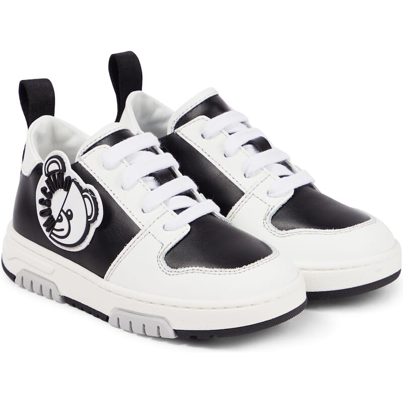 Moschino Kids Leather sneakers