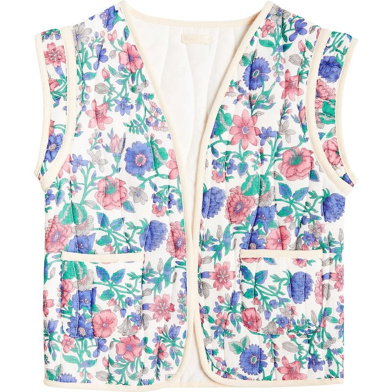 Louise Misha Andres reversible floral cotton vest