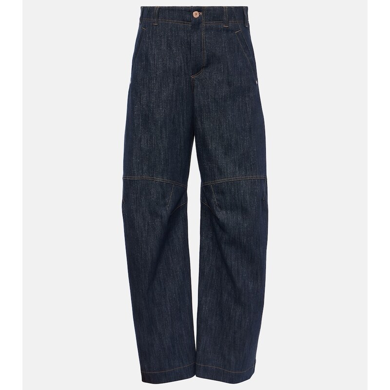Brunello Cucinelli High-rise wide-leg jeans