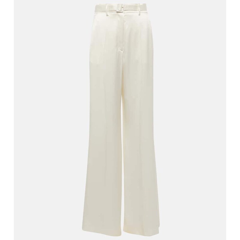 Gabriela Hearst Mabon high-rise silk wide-leg pants