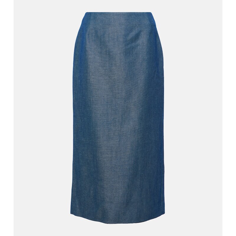 Gabriela Hearst Manuela wool and linen maxi skirt