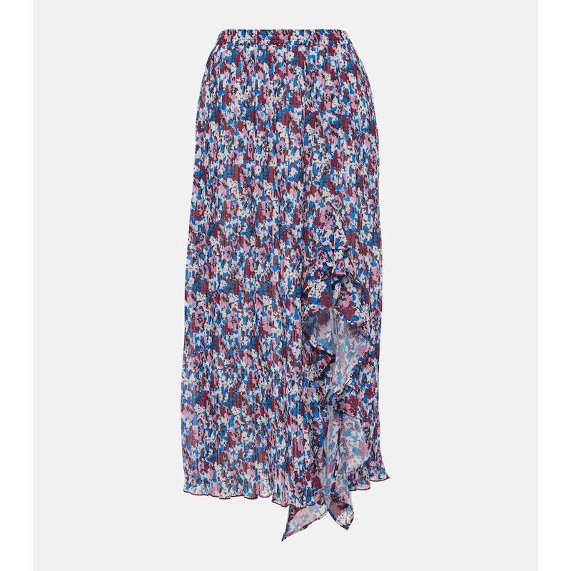 Ganni Cutout satin maxi skirt