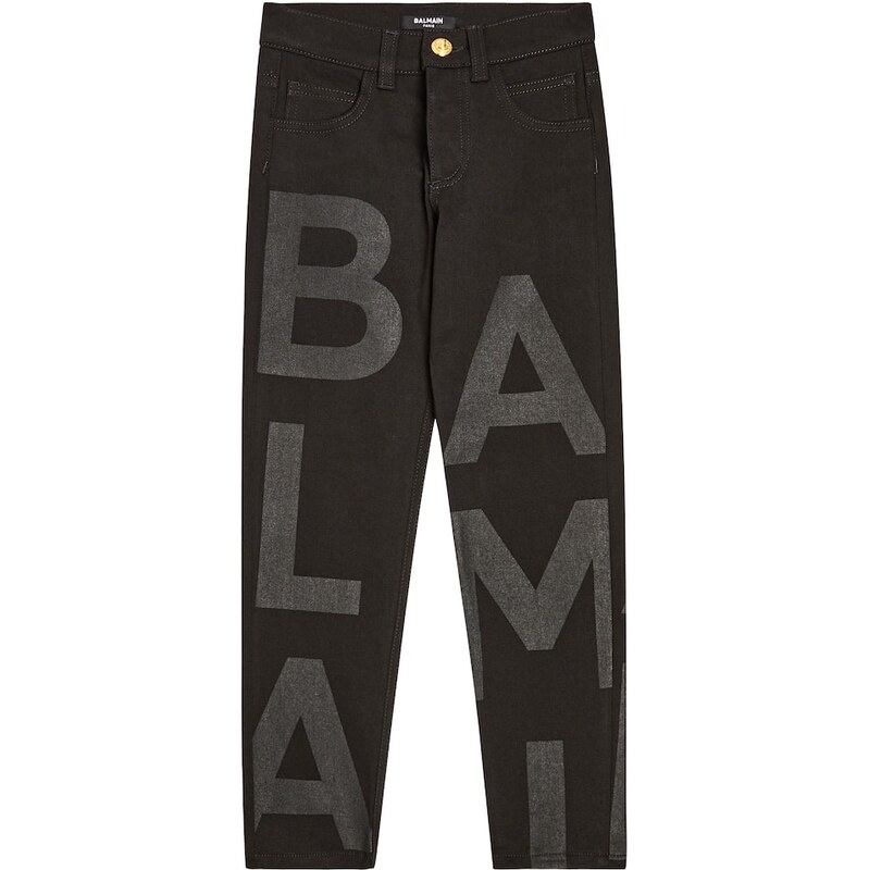 Balmain Kids Cotton-blend jeans