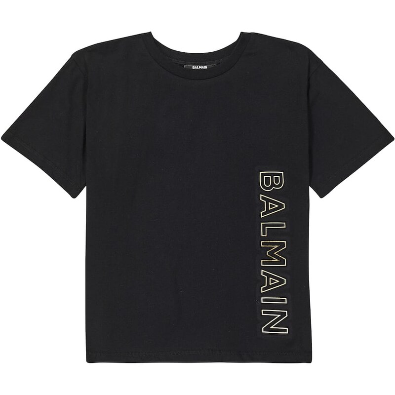 Balmain Kids Printed cotton jersey T-shirt