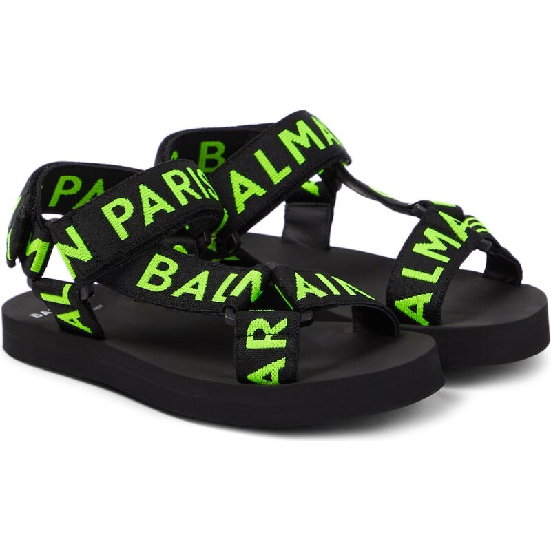 Balmain Kids Logo sandals